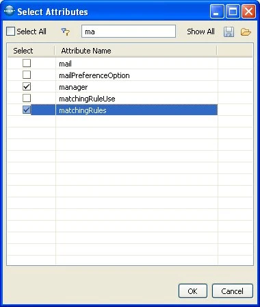 LDAP Select Attributes
