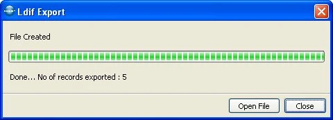 Export LDAP Data in LDIF Format