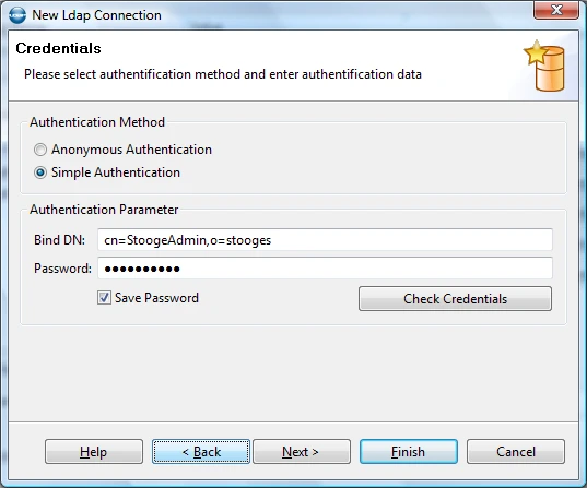 New LDAP connection wizard 2